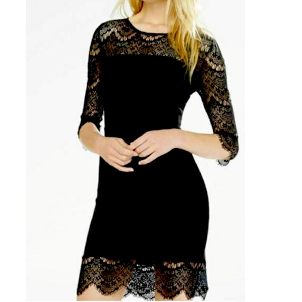 Express black cocktail dress